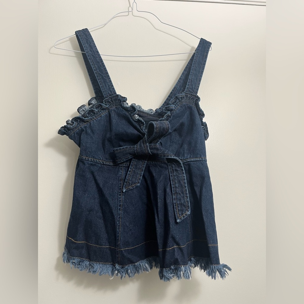 Madewell denim top size 8